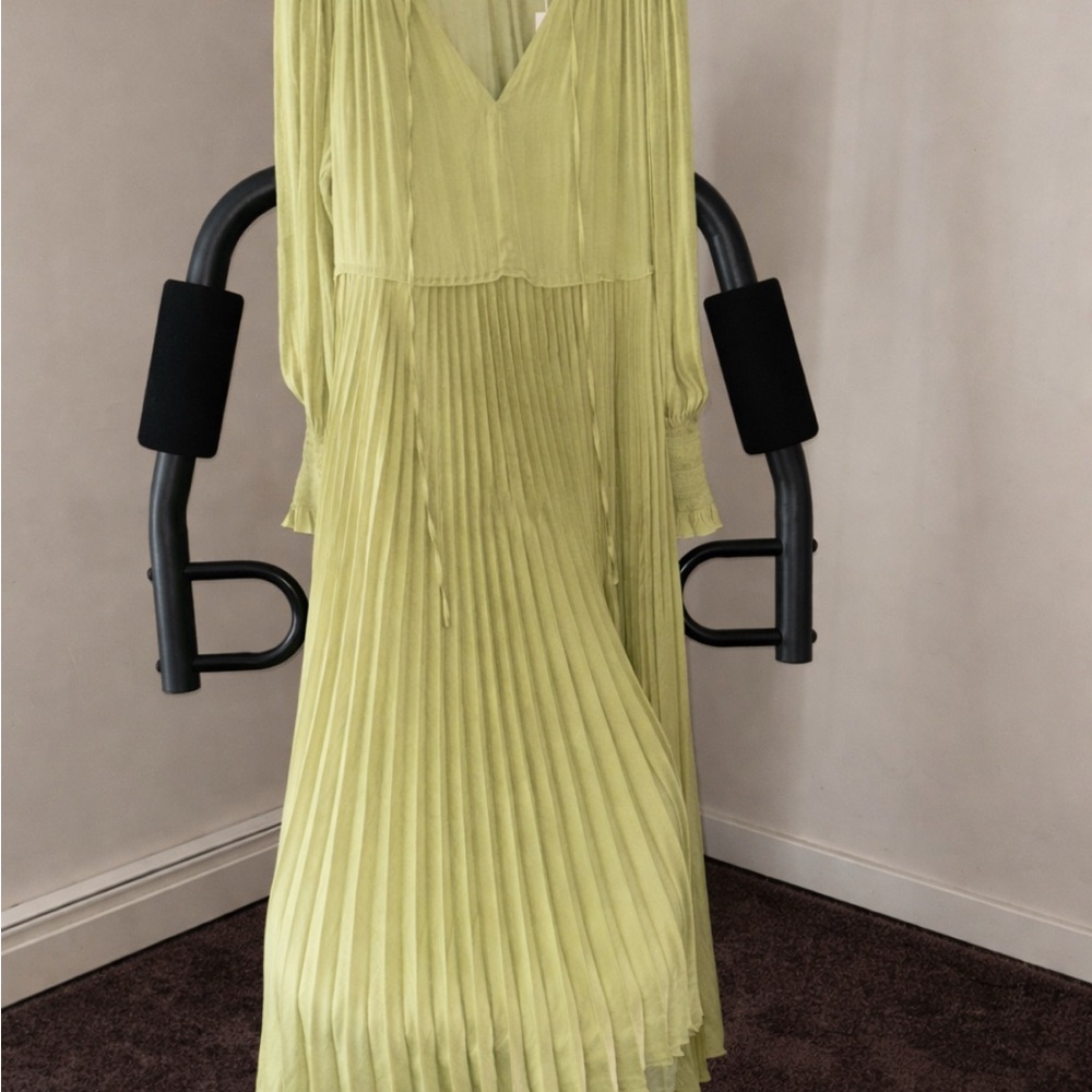 Rebecca Taylor Lime Long Sleeve Dress